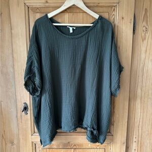 Eileen Fisher Organic Cotton Bateau Neck Top